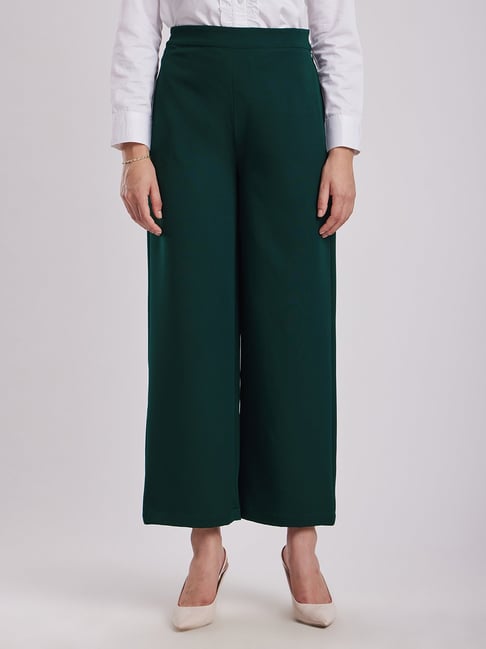 Fablestreet Green Relaxed Fit Trousers-picture-35