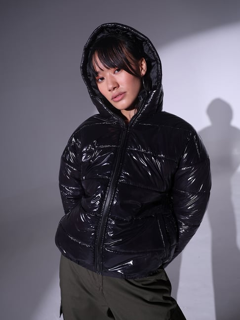Hubberholme Black Relaxed Fit Puffer Jacket