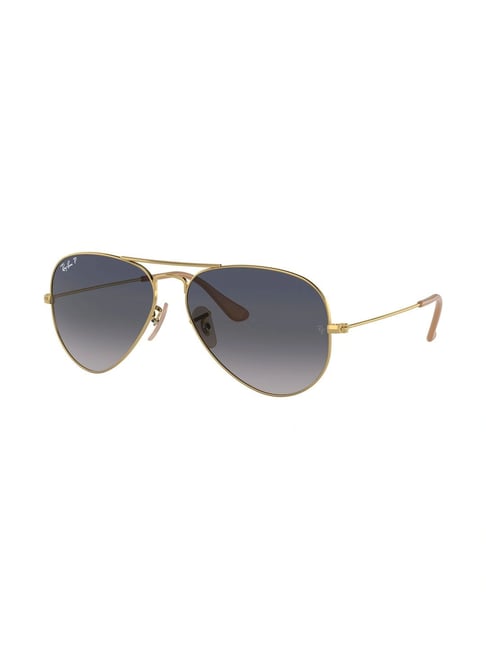 Buy Ray-Ban Blue Aviator Polarized Unisex Sunglasses at Best Price