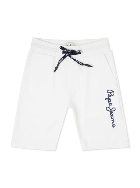 Pepe Jeans Kids White Printed Shorts-picture-18