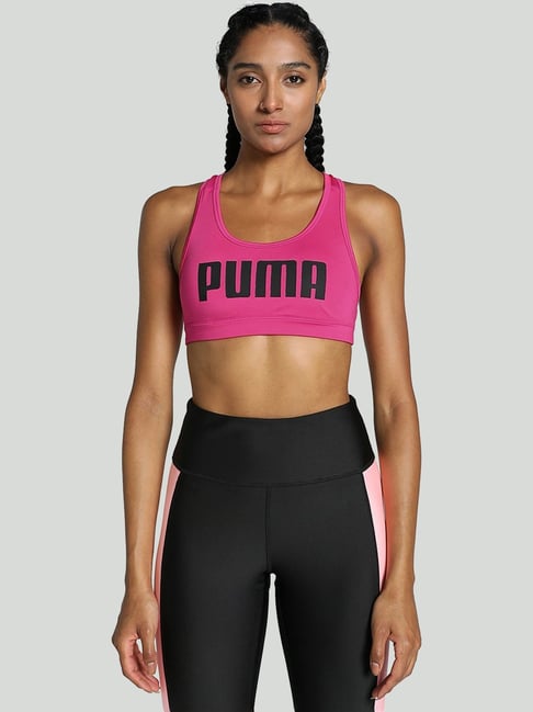 Puma Pink Printed Sports Bra-picture-38
