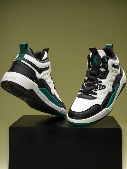 Red Tape Men's Retro Rush White Black Casual Sneakers