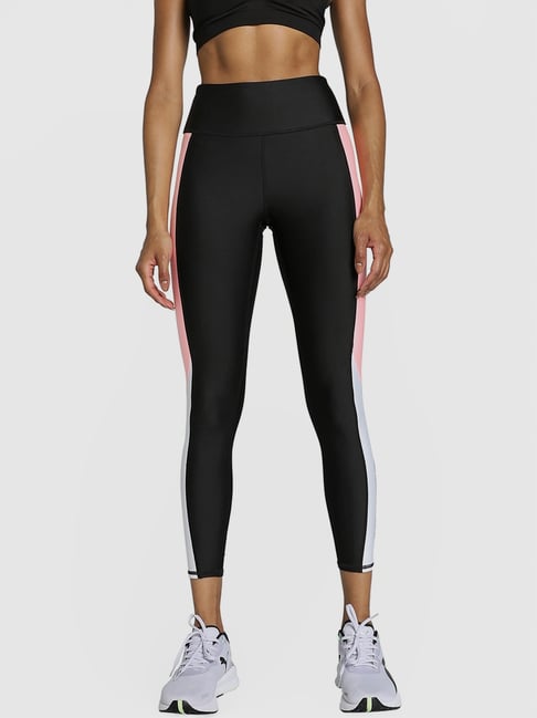 Puma Black Printed Sports Tights