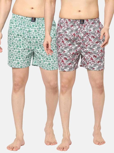 Urban Scottish Multicolored Regular Fit Printed Boxers - Pack Of 2-picture-21