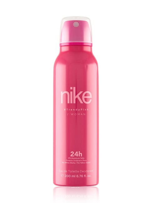 nike trendy pink eau de toilette deodorant for women - 200 ml