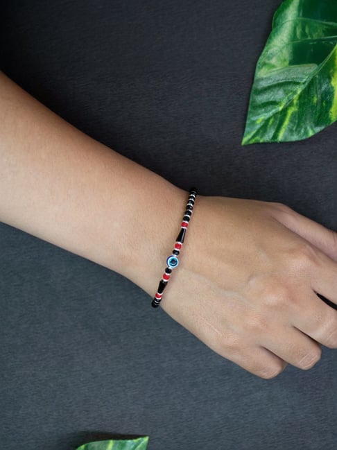 Arte Jewels 925 Sterling Silver Nazariya Evil Eye Bead Bracelet for Women & Girls-picture-27