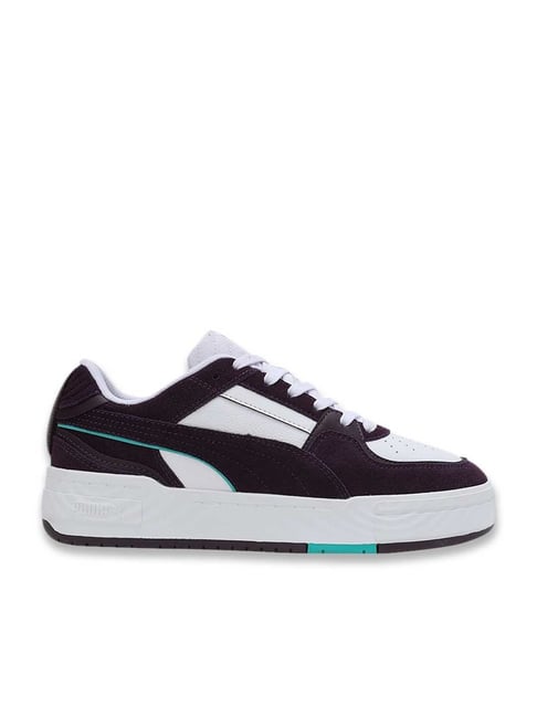 Puma Men's Mercedes-AMG Petronas F1 CA Pro Crush White & Black Casual Sneakers