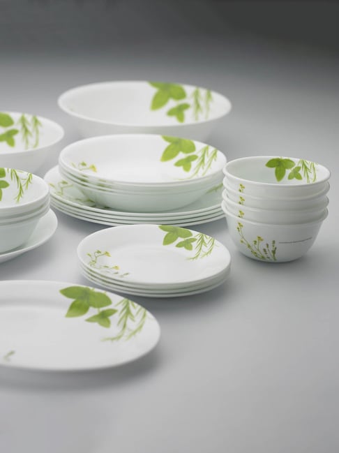 European Herbs Corelle Low Bowl Corelle European Herbs White Glass