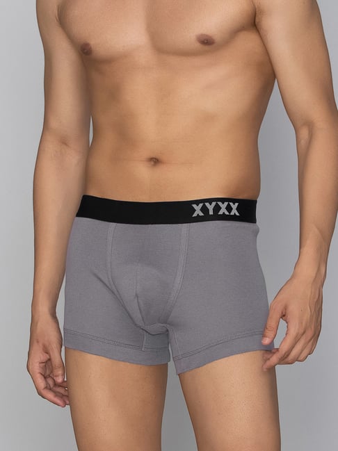 XYXX Steel Grey Cotton Trunks-picture-14