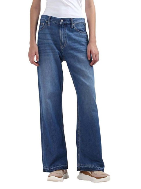 CALVIN KLEIN Light Blue Mid Rise Jeans