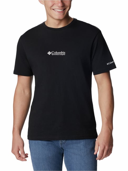 Columbia Black Cotton Regular Fit Sports T-Shirt-picture-44