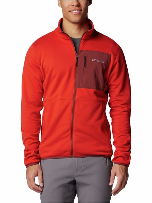 Columbia Sail Red Regular Fit Colour Block Sports Jacket-picture-25