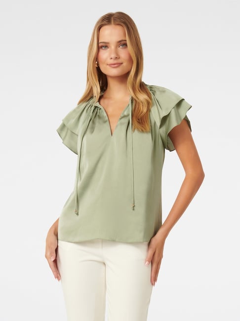 Forever New Marni Micropleat Blouse