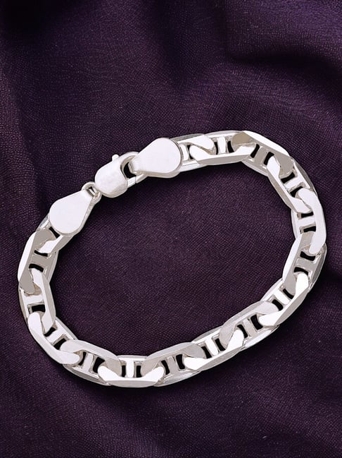 Taraash 925 Sterling Silver Marina Chain Bracelet for Men & Boys