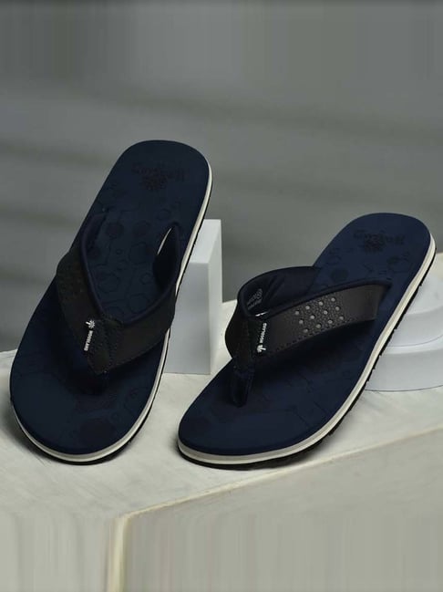 Woodland Men's Navy Flip Flops-picture-24