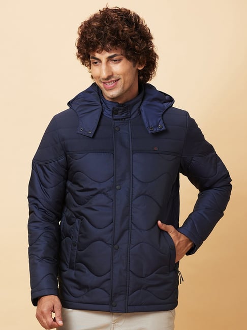 Navy Next Quilted Coat Being Human Navy Regular Fit Quilted Jacket