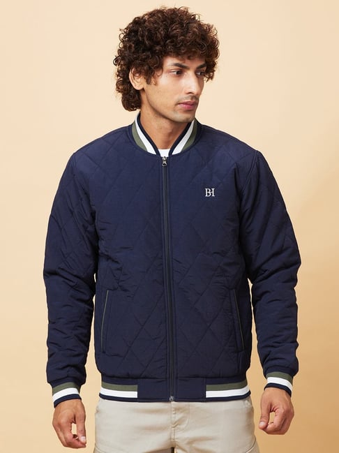 Being Human Navy Regular Fit Bomber Jacket-picture-35