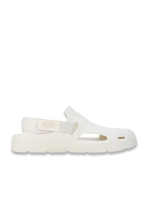 Puma Men's Shibui White Back Strap Clogs