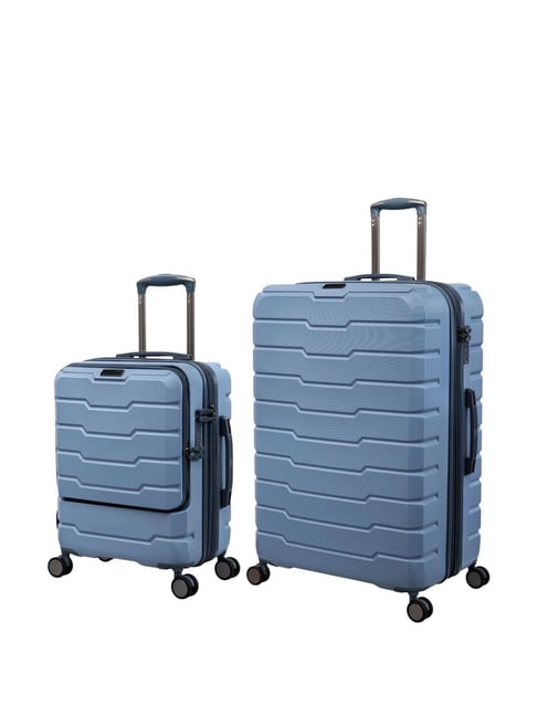 it luggage Prosperous Blue 8 Wheels Large Hard Cabin Trolley Bag 56 cm