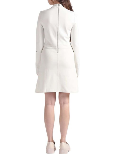 Buy CALVIN KLEIN Ivory Embroidered Dress for Women Online @ Tata CLiQ