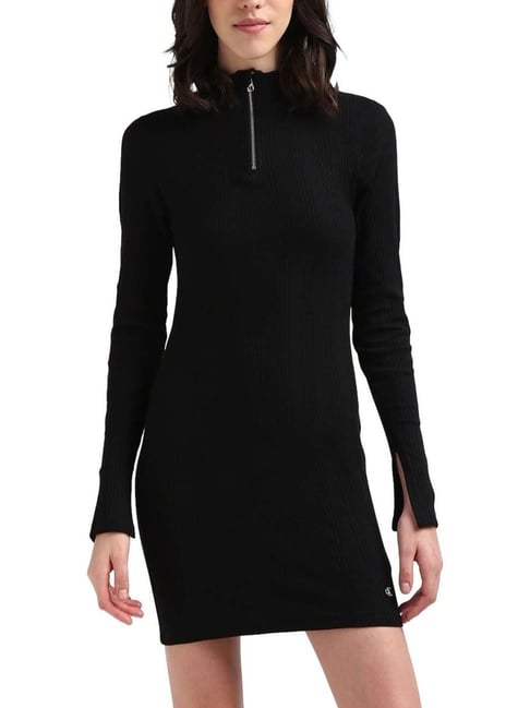 Calvin klein black bell sleeve fashion dress