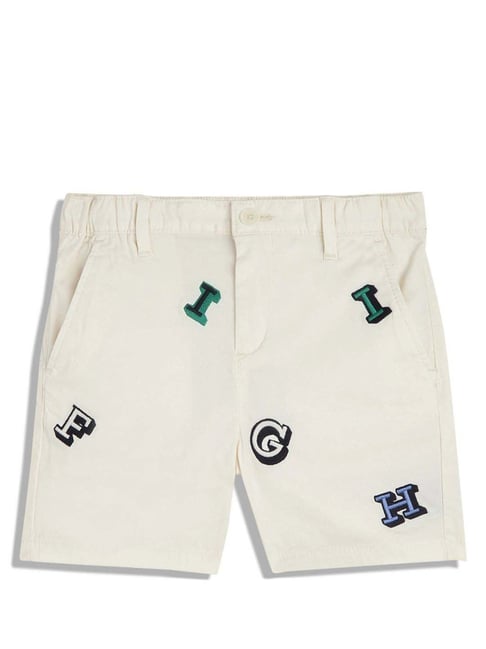 Tommy Hilfiger Boys Beige Solid Relaxed Fit Shorts-picture-23