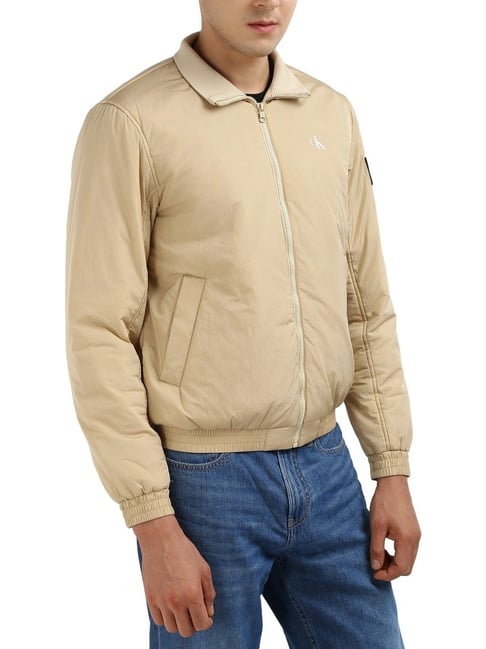 Calvin Klein Pale Khaki Regular Fit Jacket