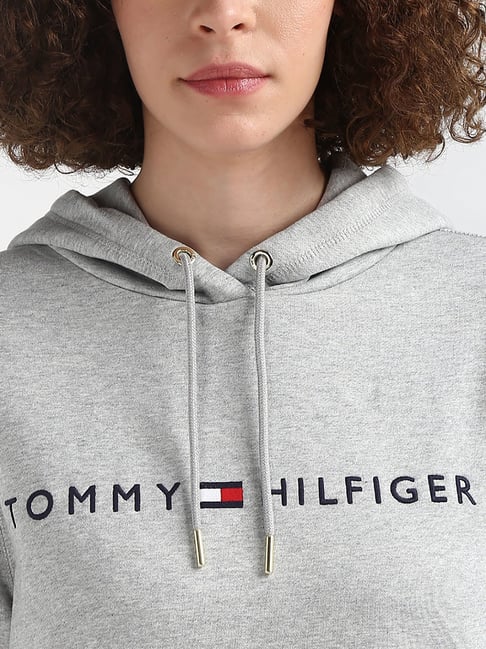 Hilfiger grey hoodie best sale