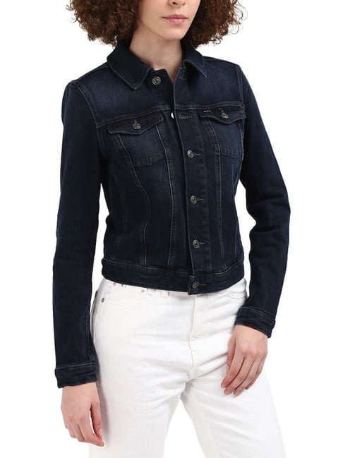 TOMMY HILFIGER Denim Dark Cotton Slim Fit Jacket