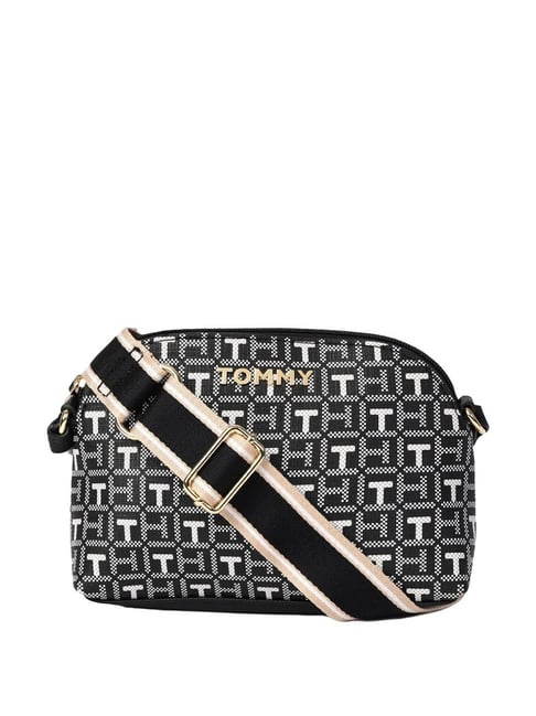 TOMMY HILFIGER Black KIARA II Logo Cross Body Bag