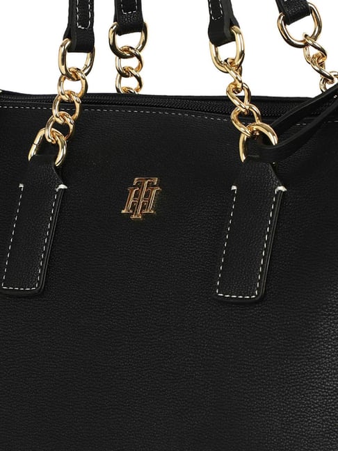 TOMMY HILFIGER Black BRIELLE II Bowler Bag