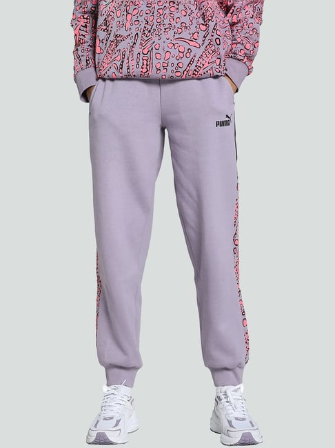 Buy Puma Purple Printed Sports Joggers for Women Online Tata CLiQ