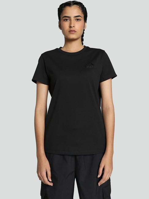 Puma Black Regular Fit Sports T-Shirt