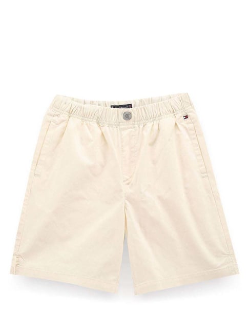 Tommy Hilfiger Boys Beige Solid Relaxed Fit Shorts-picture-21
