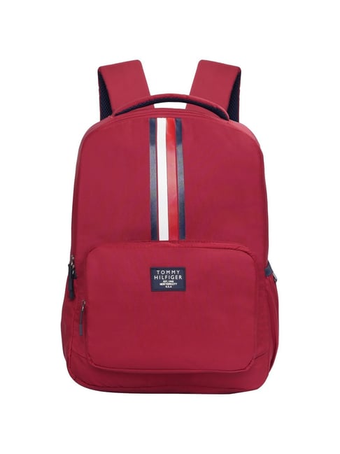 TOMMY HILFIGER Monroe 21 Burgundy Free Size Laptop Backpack-image-17