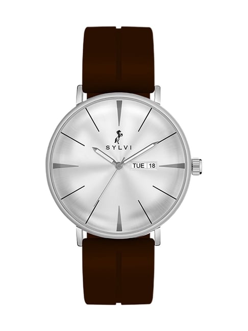 Sylvi Watch Best Website For Watches Sylvi 8113-WHT-SLR-CF - Main Image