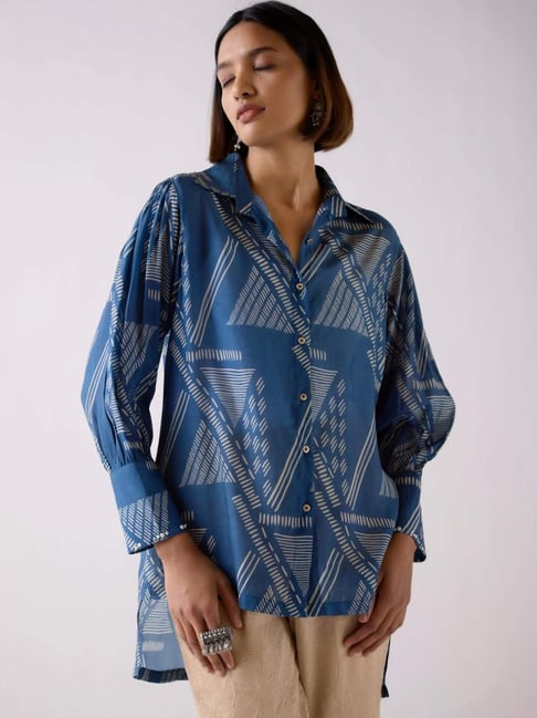 Basanti Kapde aur Koffee Blue Shirt-picture-32