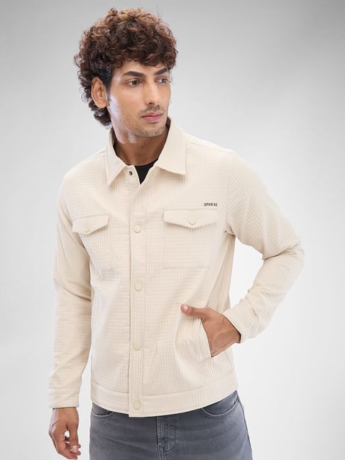 Spykar Grey Regular Fit Quilted Jacket-picture-23