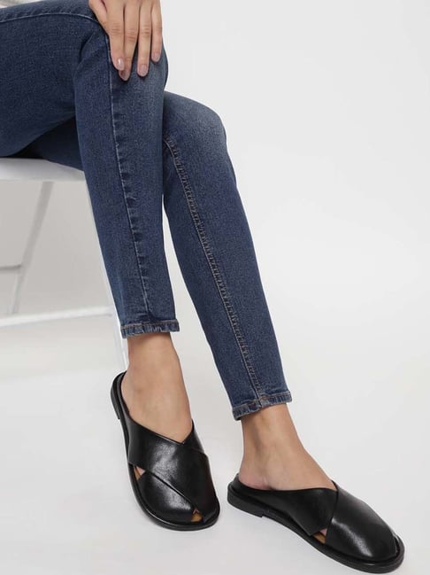 Truffle Collection Women's Black Mule Shoes