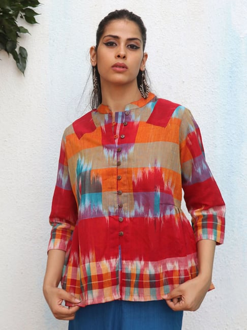 Chidiyaa Gamcha Rinaaz Cotton Top
