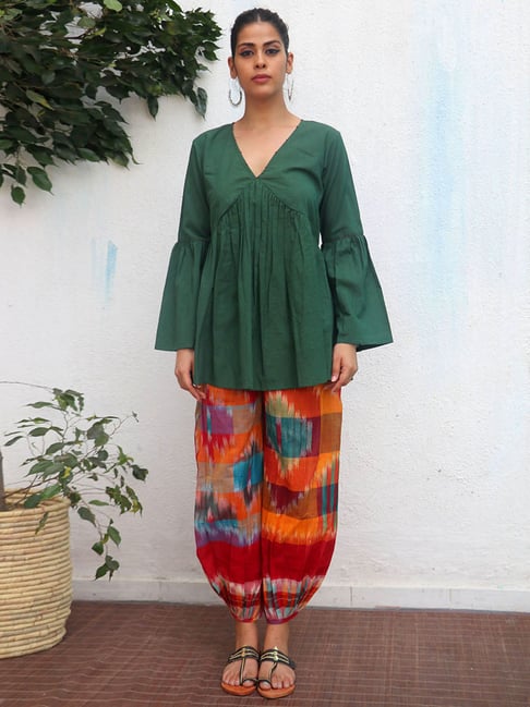 Chidiyaa Gamcha Rivaa Pure Cotton Top