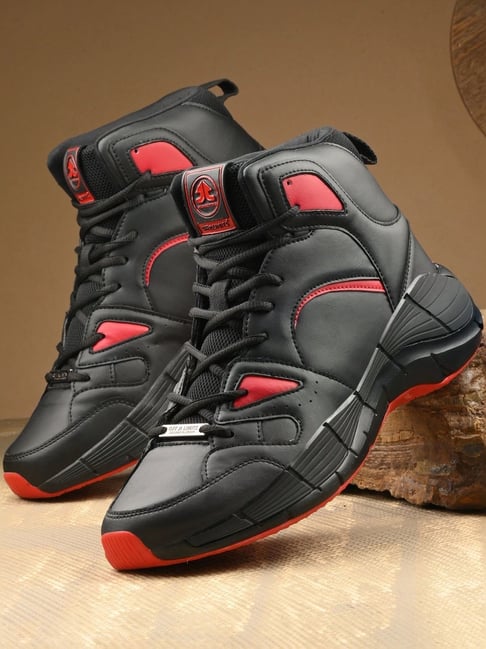 Off Limits Men's PISTON Black Red Basketball Shoes