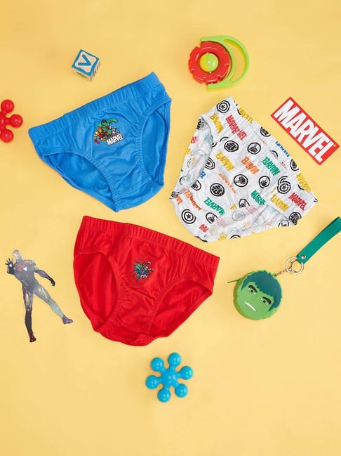 Pantaloons Junior Kids Multicolor Cotton Graphic Brief