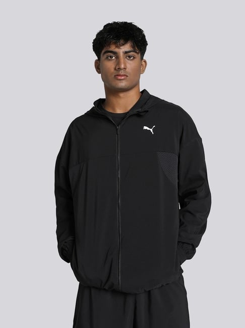 Puma FIT Black Regular Fit Sports Hoodie