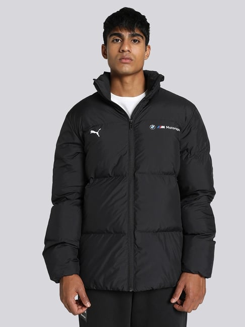 Puma BMW M Motorsport Black Regular Fit Quilted Sports Jacket