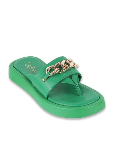 Buy Catwalk Women's Green Thong Sandals for Women at Best Price