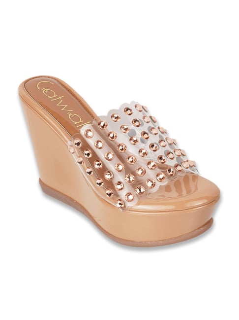 Catwalk Women's Metallic Casual Wedges-picture-42