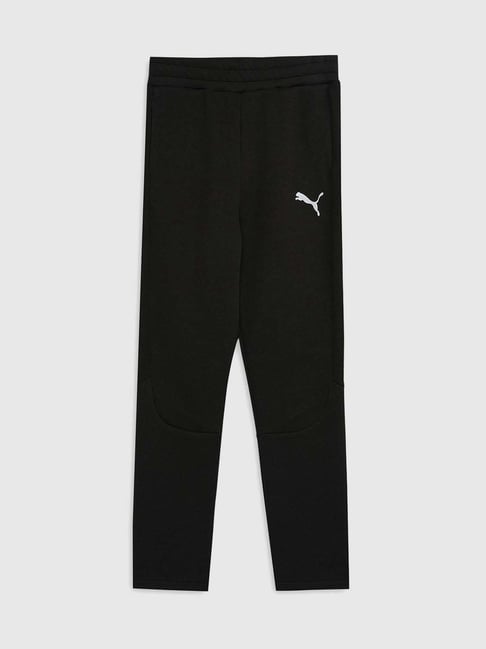 Puma Kids Black Cotton Slim Fit Jogger