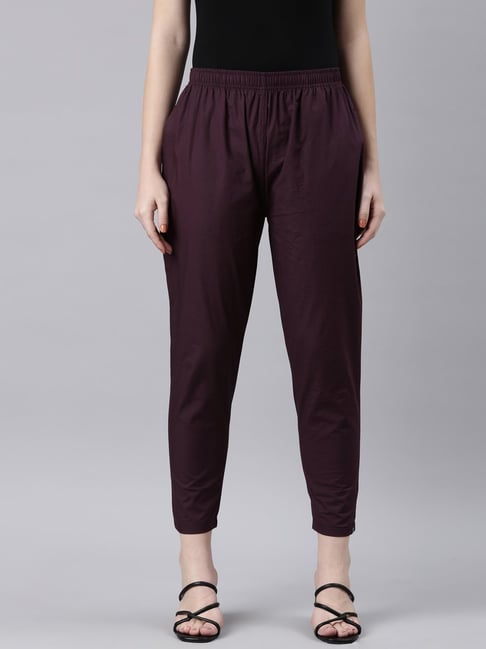 TWIN BIRDS Wine Cotton Pants-picture-11