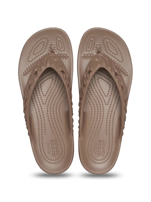 Crocs Women's Classic Chocolate Flip Flops